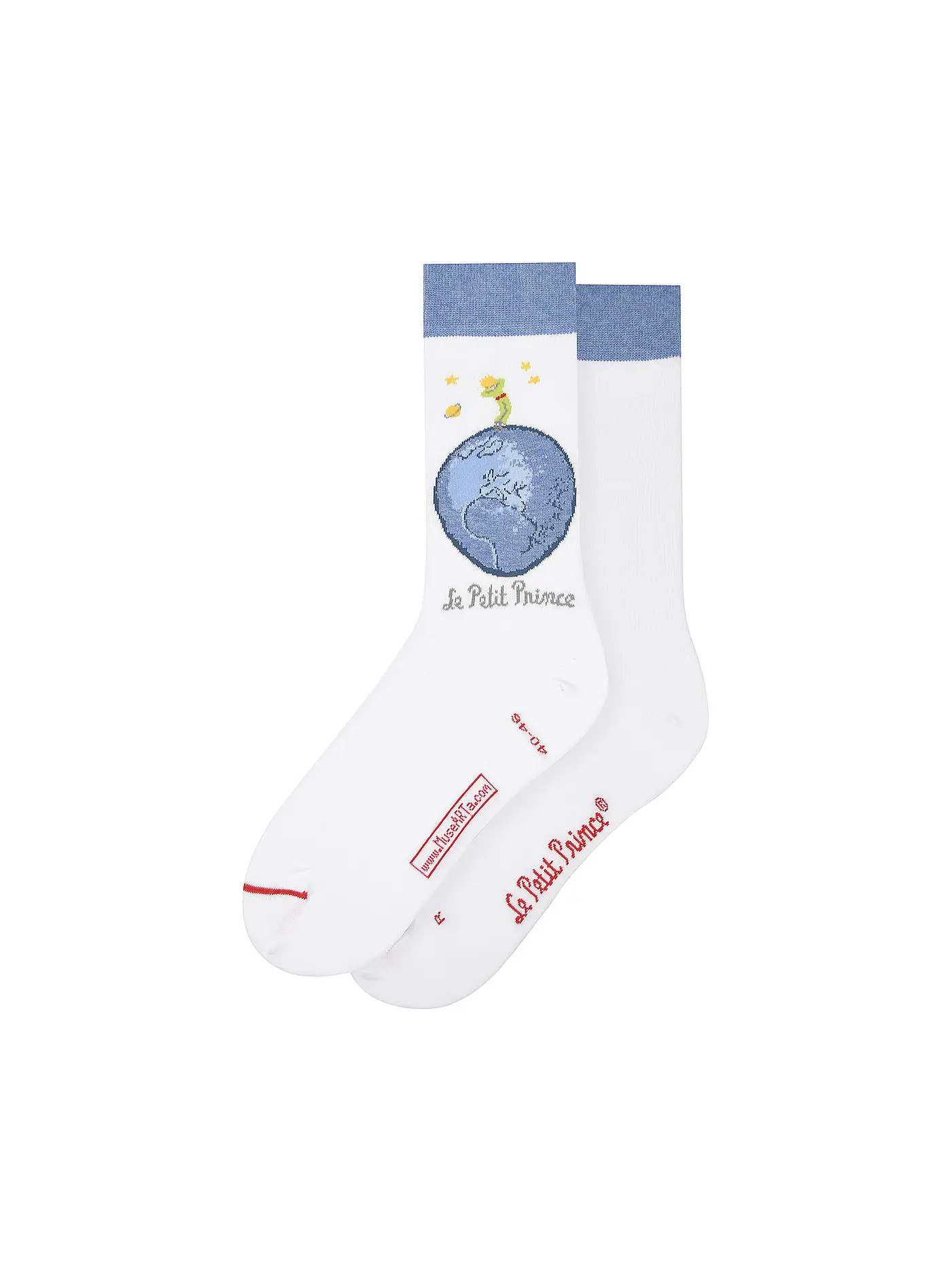 MUSEARTA | Herren Socken BLUE PLANET - DER KLEINE PRINZ white-multi (40-46) | 